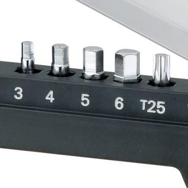 Динамометрический ключ TOPEAK Chain & Wear Indicator с битами в комплекте