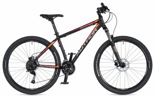 Горный велосипед AUTHOR Solution (2020) черный/красный/оранжевый