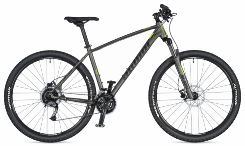 Горный велосипед AUTHOR Pegas 29 (2020) серебро/желтый