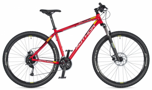 Горный велосипед AUTHOR Solution 29 (2020) красный/желтый