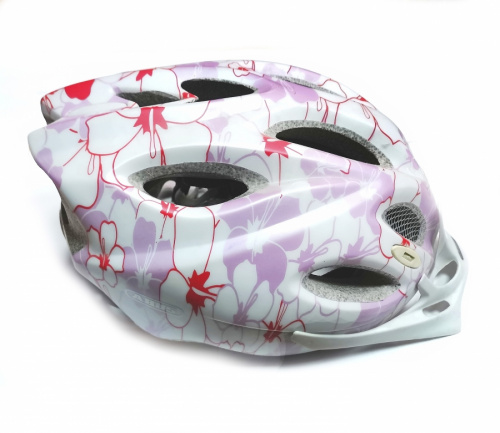 Велосипедный шлем ABUS Arica white and purple 